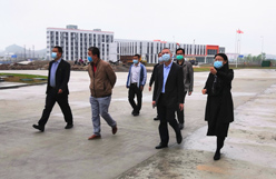 扎实推进梅州产业园复工复产工作——广州轻工集团副总经理林虎、陈家园、陈杰辉等一行调研产业集群项目